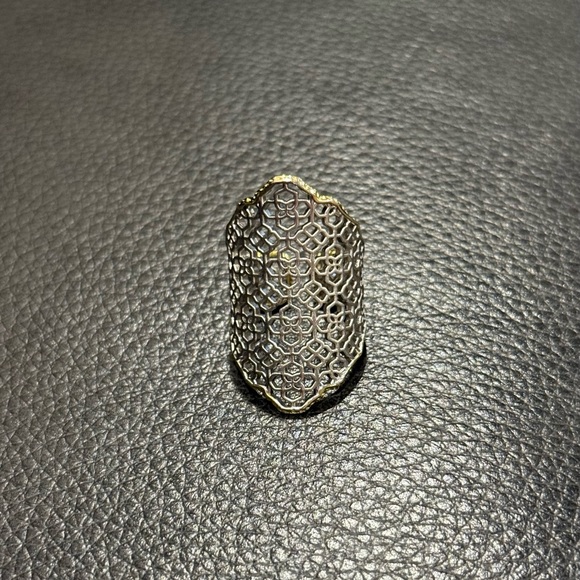 Kendra Scott Gold and Silver Filigree Ring - Picture 2 of 4